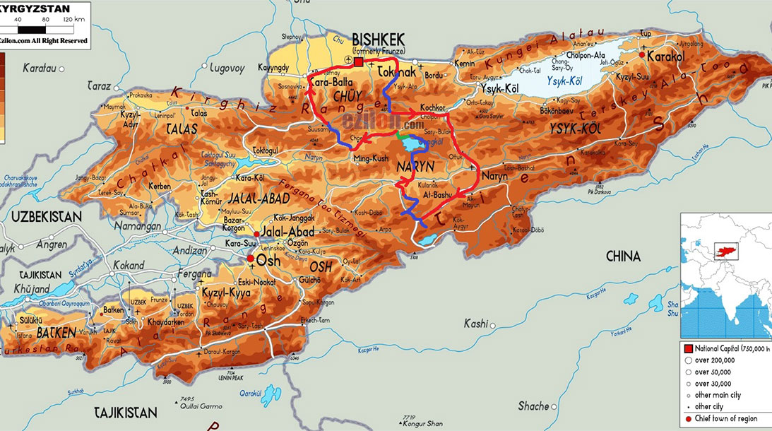 Trek au Kirghizistan, randonnée, vélo et ski de randonnée